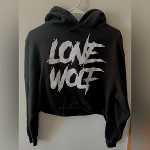 The Drive Clothing Lone Wolf Cropped Hoodie